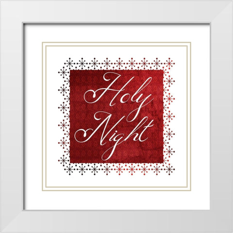 Holy Night White Modern Wood Framed Art Print with Double Matting by Phillip, Jamie