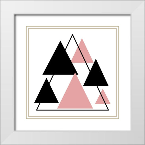 Theoretical Journey 1 White Modern Wood Framed Art Print with Double Matting by Phillip, Jamie
