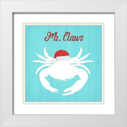 Mr. Claws White Modern Wood Framed Art Print with Double Matting by Phillip, Jamie