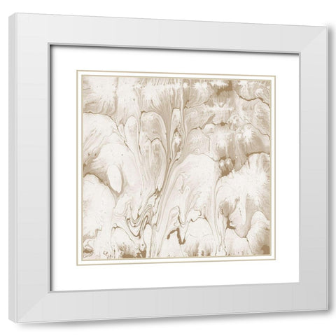 Running Paint White Modern Wood Framed Art Print with Double Matting by Phillip, Jamie