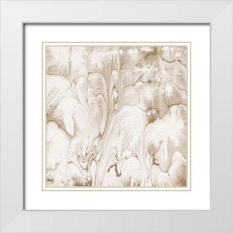 Running Paint White Modern Wood Framed Art Print with Double Matting by Phillip, Jamie