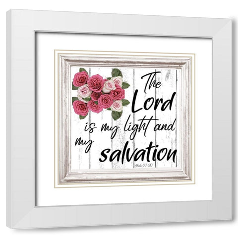 My Salvation White Modern Wood Framed Art Print with Double Matting by Phillip, Jamie
