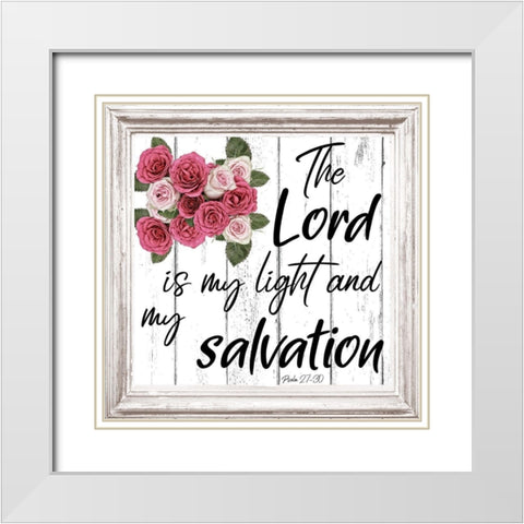 My Salvation White Modern Wood Framed Art Print with Double Matting by Phillip, Jamie