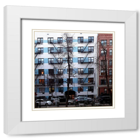 Inovation 1 White Modern Wood Framed Art Print with Double Matting by Phillip, Jamie