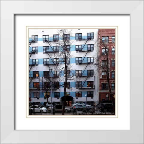Inovation 1 White Modern Wood Framed Art Print with Double Matting by Phillip, Jamie