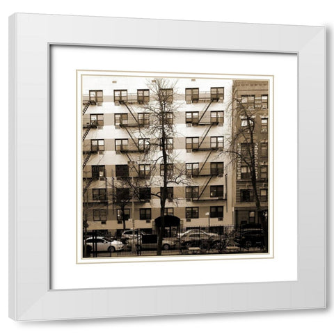 Inovation 2 White Modern Wood Framed Art Print with Double Matting by Phillip, Jamie