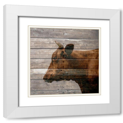 Bullkin White Modern Wood Framed Art Print with Double Matting by Phillip, Jamie