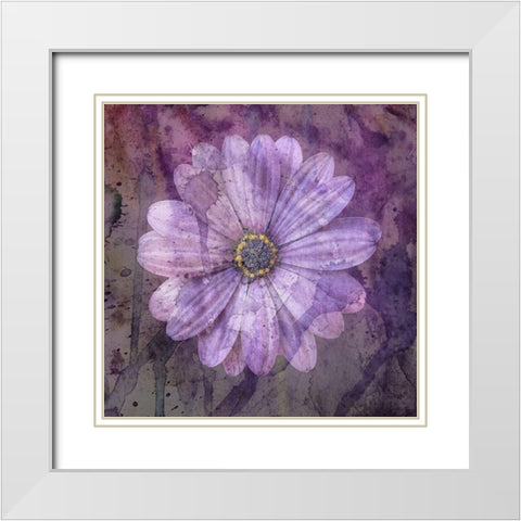 Watercolor Love 1 White Modern Wood Framed Art Print with Double Matting by Phillip, Jamie