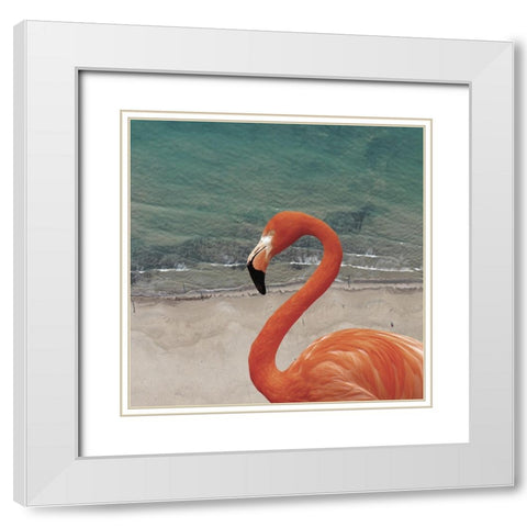 Flamingbay White Modern Wood Framed Art Print with Double Matting by Phillip, Jamie
