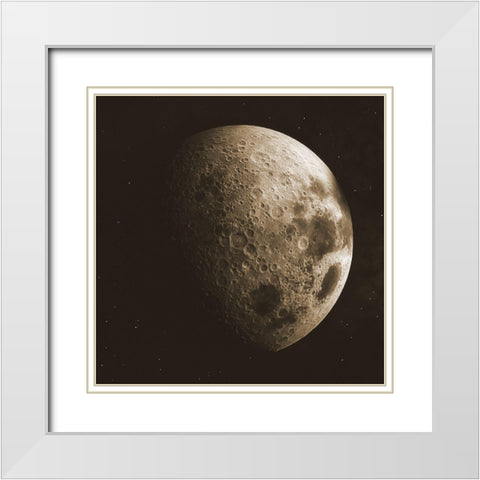 A Slice Of The Moon White Modern Wood Framed Art Print with Double Matting by Phillip, Jamie