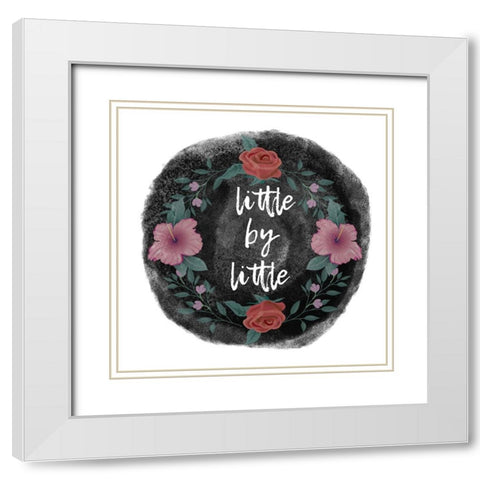 Little White Modern Wood Framed Art Print with Double Matting by Phillip, Jamie