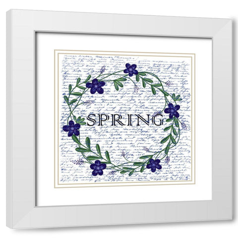 Spring Time White Modern Wood Framed Art Print with Double Matting by Phillip, Jamie