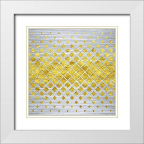 Space White Modern Wood Framed Art Print with Double Matting by Phillip, Jamie