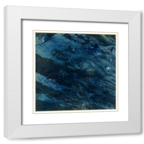 Blashema Abstract 1 White Modern Wood Framed Art Print with Double Matting by Phillip, Jamie