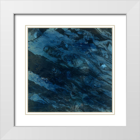 Blashema Abstract 1 White Modern Wood Framed Art Print with Double Matting by Phillip, Jamie