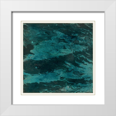 Blashema Abstract 2 White Modern Wood Framed Art Print with Double Matting by Phillip, Jamie