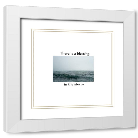 Blessing White Modern Wood Framed Art Print with Double Matting by Phillip, Jamie