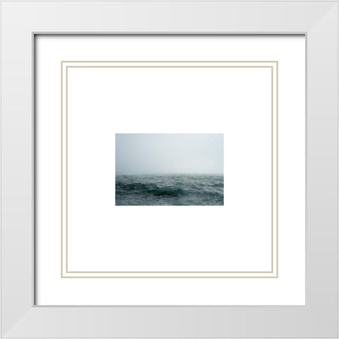 Storm White Modern Wood Framed Art Print with Double Matting by Phillip, Jamie