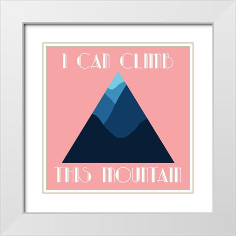 Mountain White Modern Wood Framed Art Print with Double Matting by Phillip, Jamie