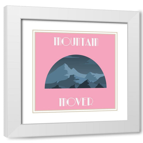 Mountain Mover White Modern Wood Framed Art Print with Double Matting by Phillip, Jamie