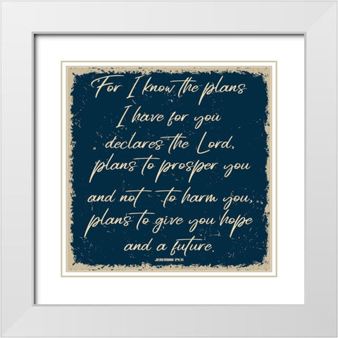 Hope White Modern Wood Framed Art Print with Double Matting by Phillip, Jamie