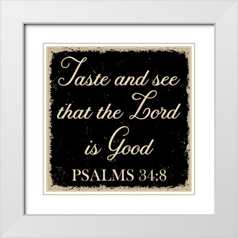 Taste White Modern Wood Framed Art Print with Double Matting by Phillip, Jamie