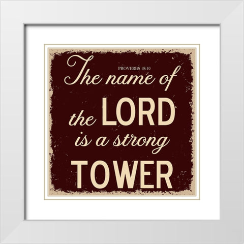Strong Tower White Modern Wood Framed Art Print with Double Matting by Phillip, Jamie