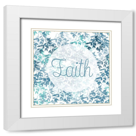 Faith White Modern Wood Framed Art Print with Double Matting by Phillip, Jamie