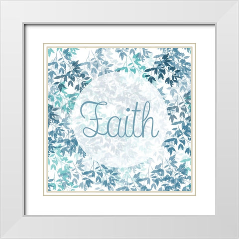 Faith White Modern Wood Framed Art Print with Double Matting by Phillip, Jamie