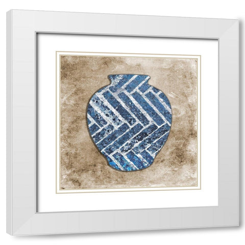Half Empty White Modern Wood Framed Art Print with Double Matting by Phillip, Jamie