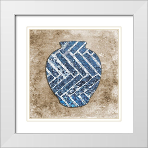 Half Empty White Modern Wood Framed Art Print with Double Matting by Phillip, Jamie