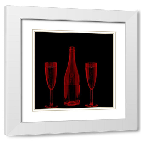 Wine 2 White Modern Wood Framed Art Print with Double Matting by Phillip, Jamie
