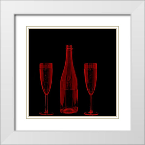 Wine 2 White Modern Wood Framed Art Print with Double Matting by Phillip, Jamie