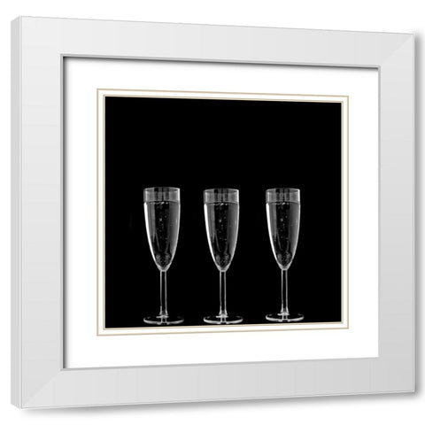 Wine 3 White Modern Wood Framed Art Print with Double Matting by Phillip, Jamie