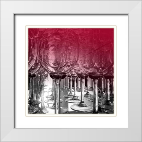 Wine 4 White Modern Wood Framed Art Print with Double Matting by Phillip, Jamie