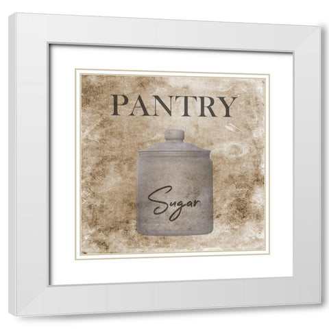 Pantry White Modern Wood Framed Art Print with Double Matting by Phillip, Jamie