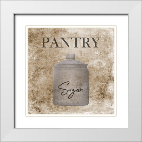Pantry White Modern Wood Framed Art Print with Double Matting by Phillip, Jamie