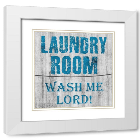 Laundry 2 White Modern Wood Framed Art Print with Double Matting by Phillip, Jamie