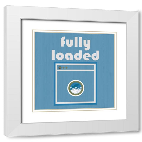 Washer White Modern Wood Framed Art Print with Double Matting by Phillip, Jamie