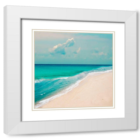 Coast Line White Modern Wood Framed Art Print with Double Matting by Phillip, Jamie