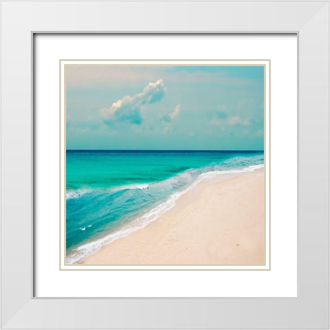Coast Line White Modern Wood Framed Art Print with Double Matting by Phillip, Jamie