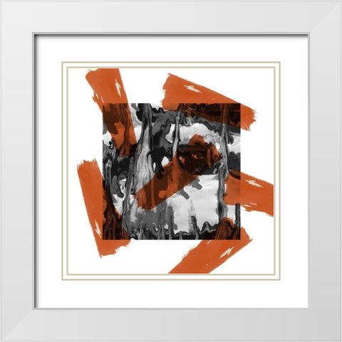 Broken Mirror  White Modern Wood Framed Art Print with Double Matting by Phillip, Jamie