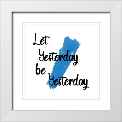 Yesterday White Modern Wood Framed Art Print with Double Matting by Phillip, Jamie