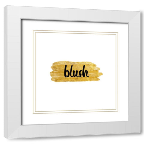 Blush White Modern Wood Framed Art Print with Double Matting by Phillip, Jamie