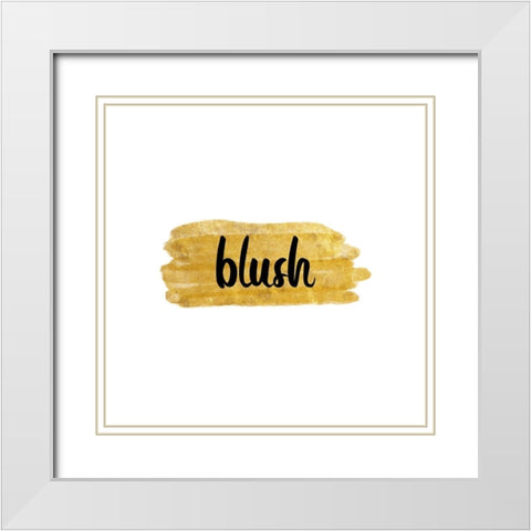 Blush White Modern Wood Framed Art Print with Double Matting by Phillip, Jamie