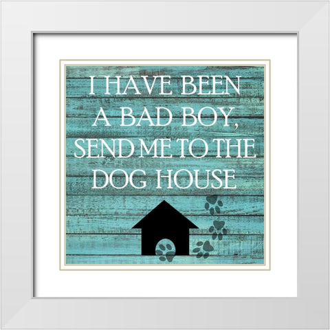 Dog House White Modern Wood Framed Art Print with Double Matting by Phillip, Jamie
