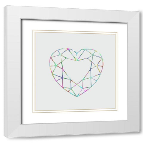 Prismaheart White Modern Wood Framed Art Print with Double Matting by Phillip, Jamie