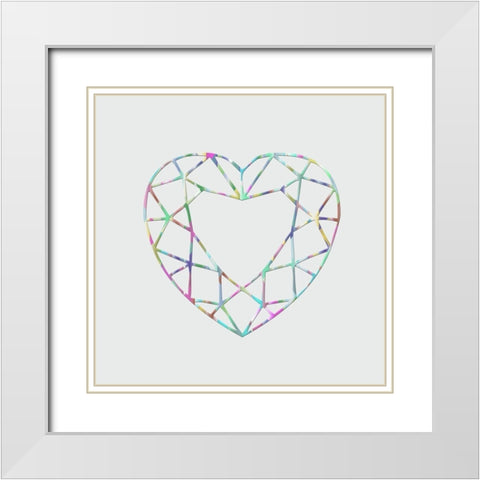 Prismaheart White Modern Wood Framed Art Print with Double Matting by Phillip, Jamie