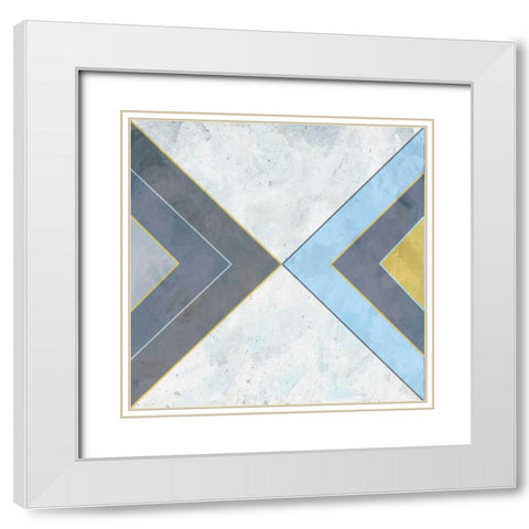 Sharp Shaper 2 White Modern Wood Framed Art Print with Double Matting by Phillip, Jamie