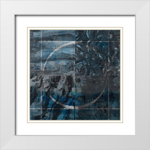 Asphalt 3 White Modern Wood Framed Art Print with Double Matting by Phillip, Jamie